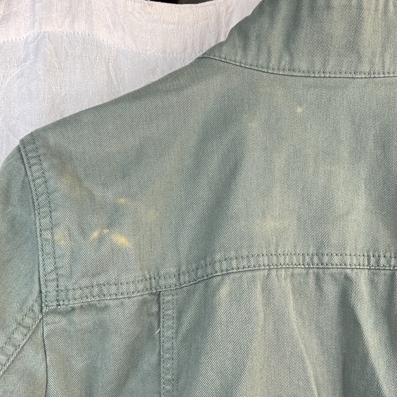 Gap Army Green Utility Coat Medium Adjustable Waist - Picture 5 of 10